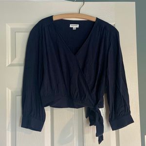 Frank and Oak Wrap Top